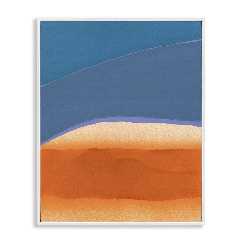 Art moderne giclée sur fond noir moderne par Jodi Fuchs, Giclée encadrée blanc bord de mer, H 20 po x l 16 po