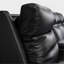 Fauteuil inclinable en cuir triple avec zéro gravité et soutien lombaire-437587318