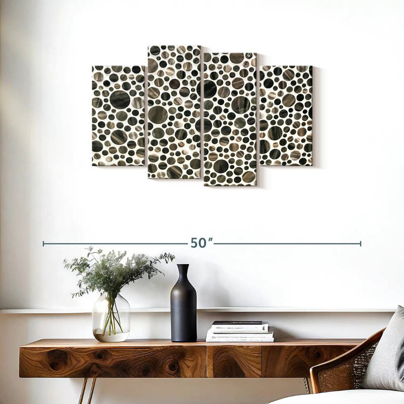 Avery Round Stone Tiles, 22" H x 36" W