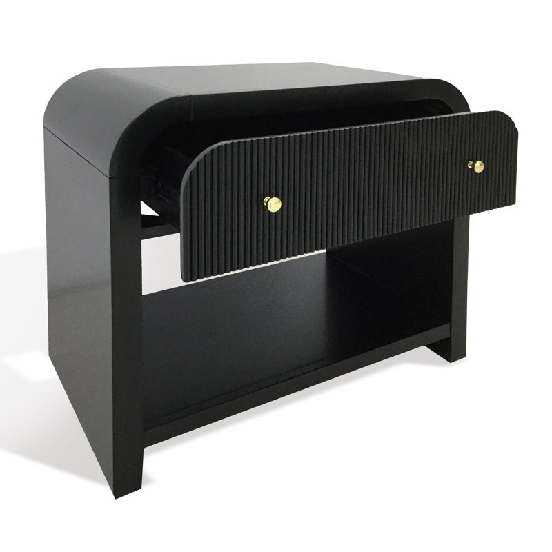 Liabella 1 - Drawer Nightstand, Black