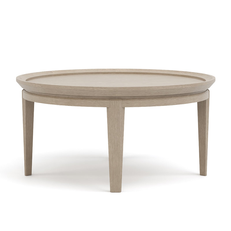 Maidstone Glass Coffee Table, Sandbank, 18" H x 36" L x 36" W