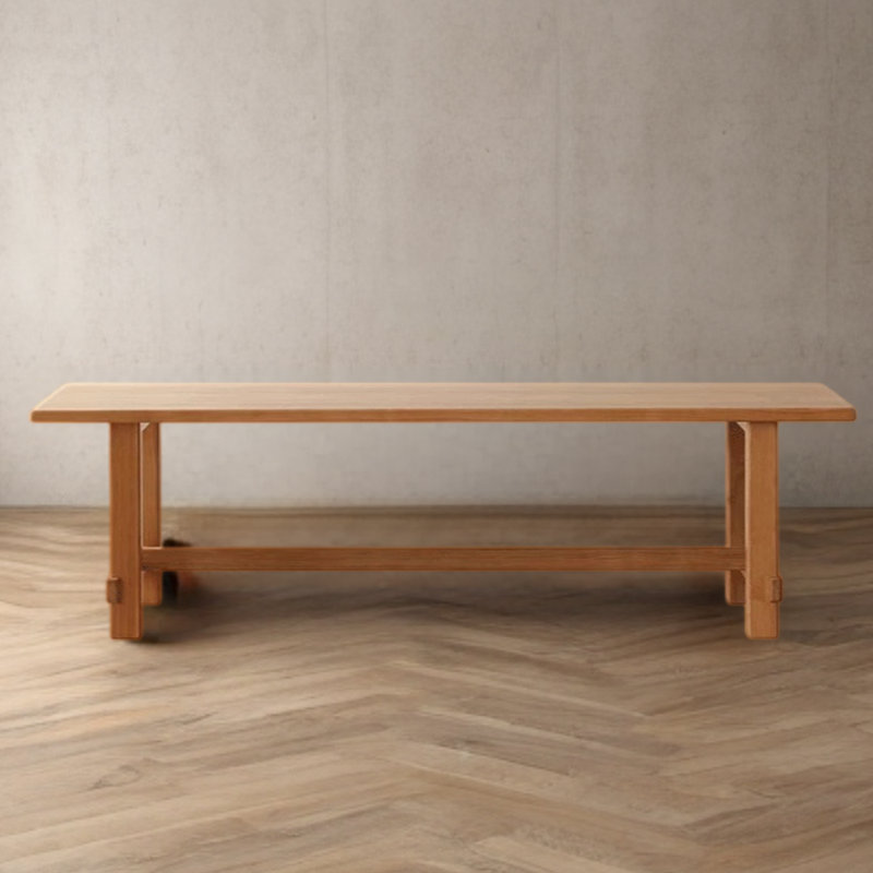 La table de salle à manger est épaissie avec une grande assiette, L 35,43 po x L 82,68 po