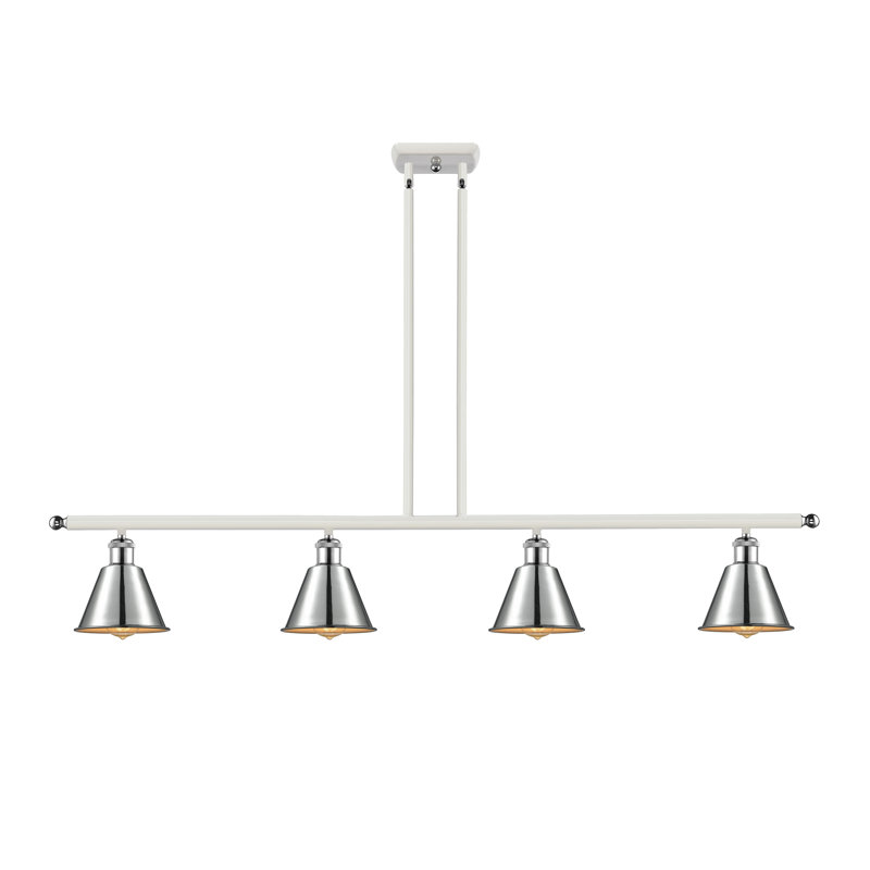 Luminaire suspendu linéaire à 4 lumières pour îlot de cuisine Dallyn, Compatible avec DEL, Cuivre antique, Cuivre antique