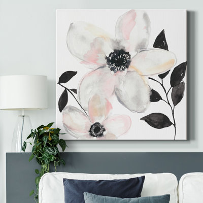 " Black And Blush Anemone II "