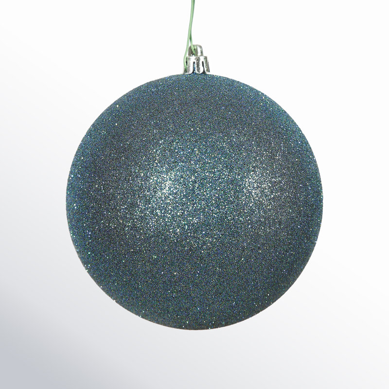 Ornement boule des Fêtes, Bleu mer, 12, H 3 po x l 3 po x P 3 po