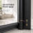 Cascada 34-35.4" W x 72" H Pivot Shower Door with 1/4" 6mm Tempered Glass, Matte Black-121870783