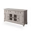 Buffet blanc massif et bois manufacturé