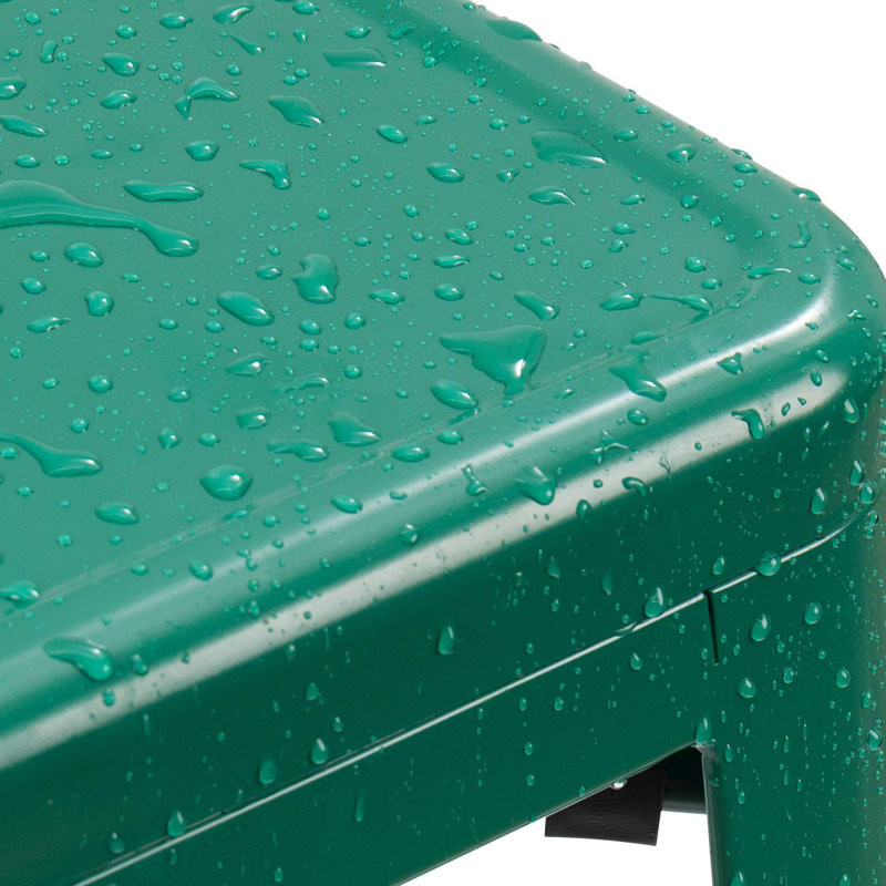 Tabourets de bar en métal empilables sans dossier H 30 po Holubice , Vert