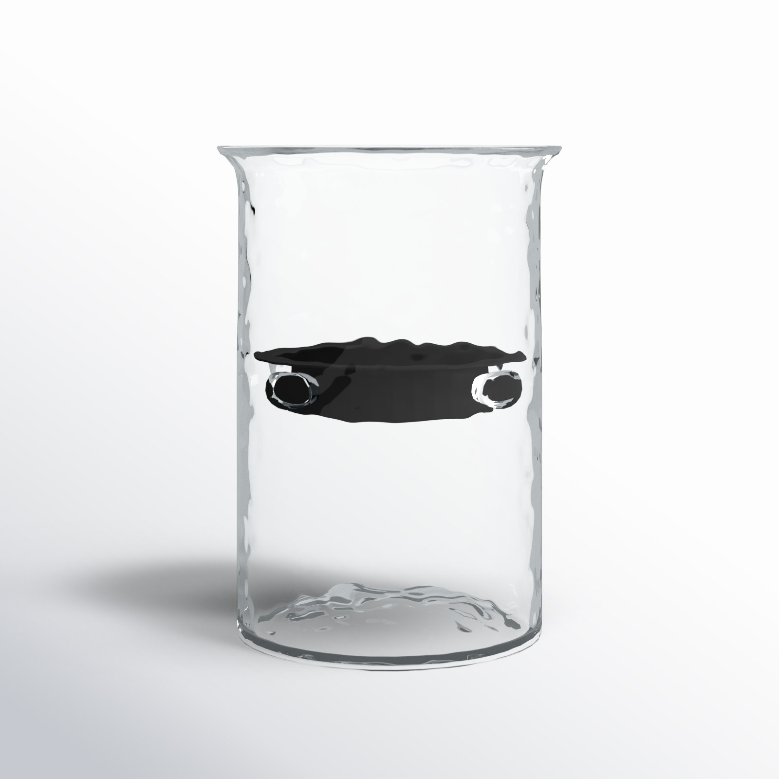 Sakie Glass Hurricane Candle Holder, 8" H x 6" W x 6" D