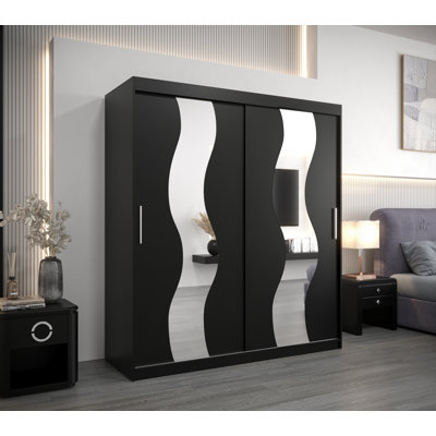 Abhinay 2 Door Manufactured Wood Wardrobe