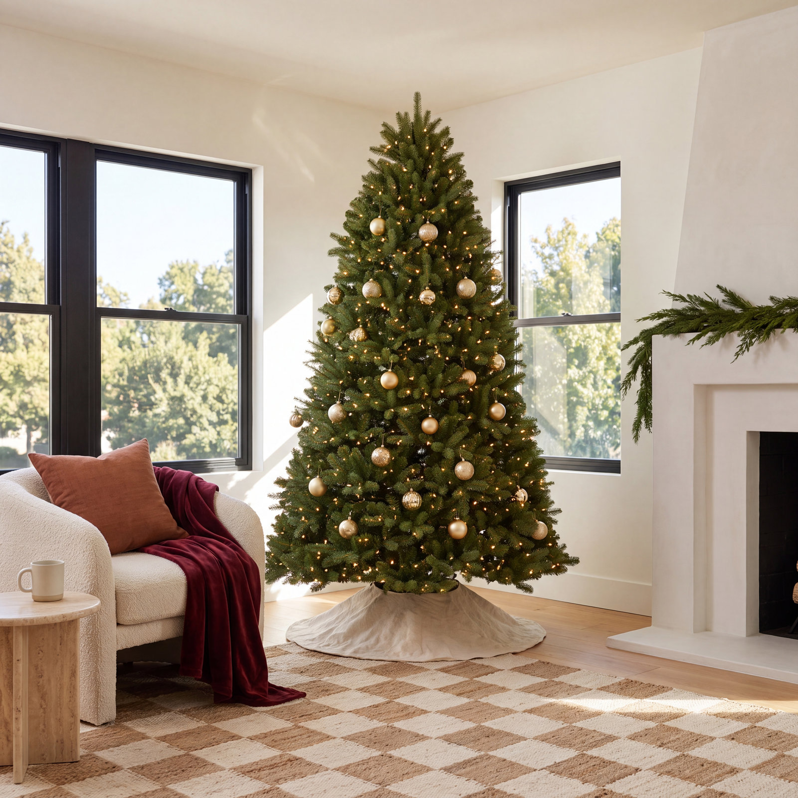 Newberry Spruce Christmas Tree, 7.5' H