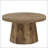 Round Fluted Coffee Table with Drum Base