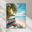 Art mural en verre trempé Tropical Beach-129402293