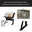 Hand Crank Adjustable Tempered Glass Drafting Drawing And Printing Table With Chair And Storage Space For Living Room, Study, Bedroom-2131114752