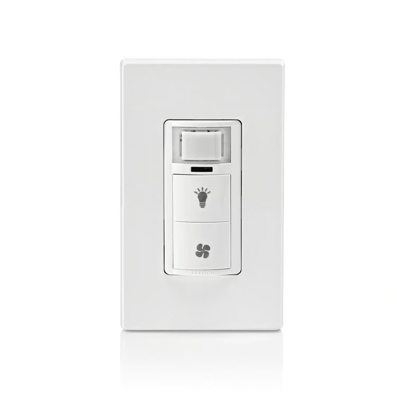 Leviton Decora 5 Amp Single Pole Single Pole Humidity Sensor/Fan Control Watthite 1 Pack