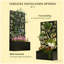 Lit de fleurs autoportant ou mural, lit de jardin en métal avec treillis pour plantes grimpantes, pour jardin, patio, balcon