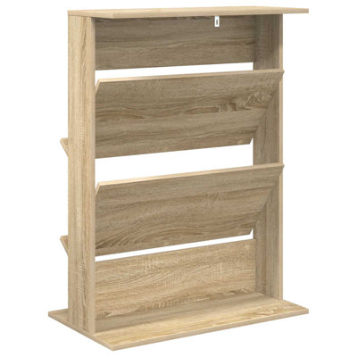 Wood Free Standing Magazine Rack