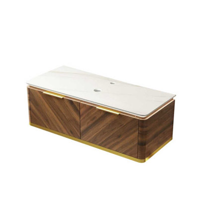 Base de meuble-lavabo mural 48 po Mid-Century