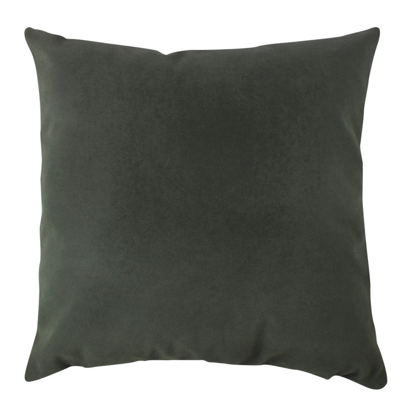 Premium Dark Green Cushion, 16.9 x 16.9 inches | 100% Polyester, 10.6 oz | Washable, Ironable, Concealed Zip, Silicone Filling | Perfect for Living Room, Bedroom, and Outdoor Decor | Soft & Comfortable Support