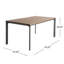 Table de salle à manger avec plateau en bois WESTCOTT