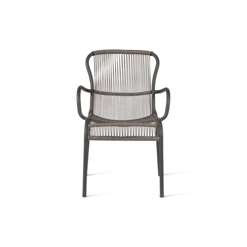 Loop Outdoor Dining Armchair, Gray