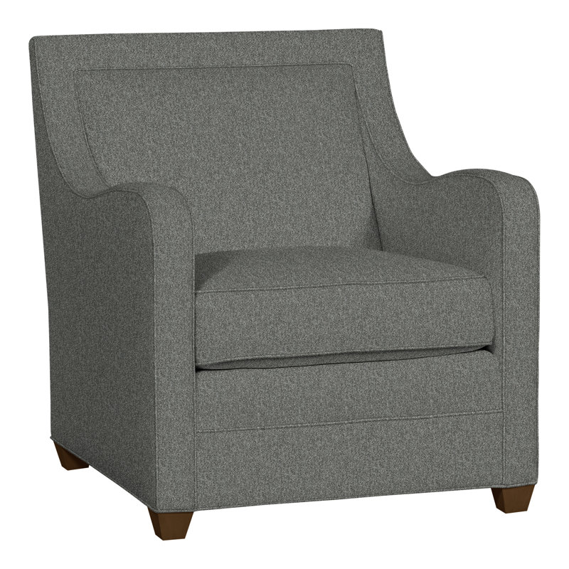 Haden Upholstered Armchair, Havana, Ian Pewter