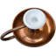 Handmade Americana Copper Candleholder With Ceramic Top