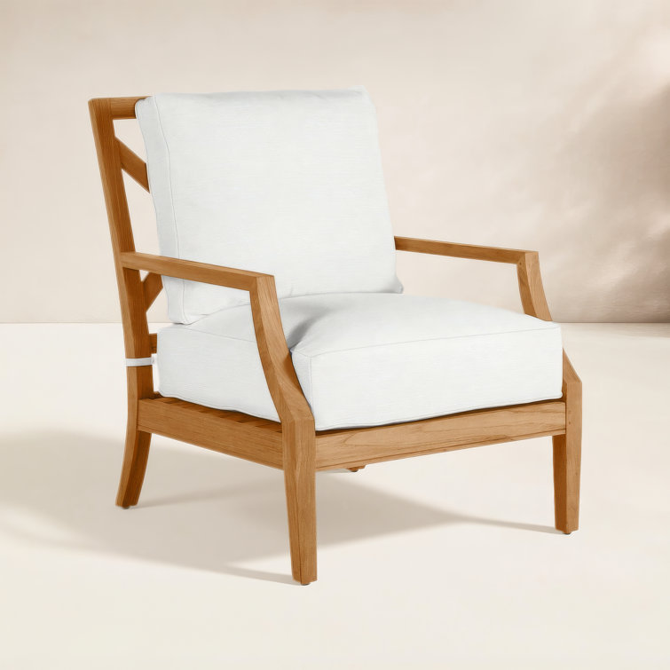 Haley Teak Patio Chair with Cushions