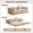 Heron 78.7" Convertible Floor Sofa Bed, Modular Chenille Loveseat Sleeper Couch, Boneless Compression Sectional Sofa for Living Room, Bedroom, Studio, No Assembly Required-924703096