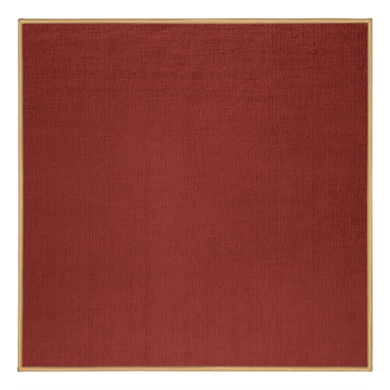 Tapis brun uni lavable à la machine, Carré 8 pi
