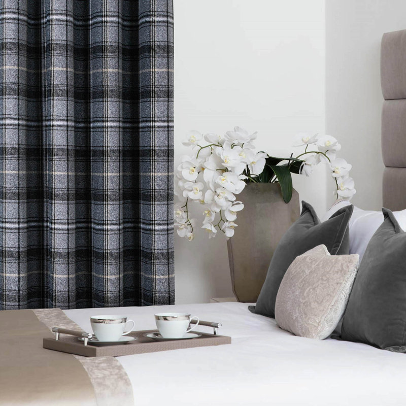 Blackout Curtain Panel Pair, Black, Width 229 x Drop 229 cm