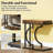 Compact Hall Table with Semicircular Frame