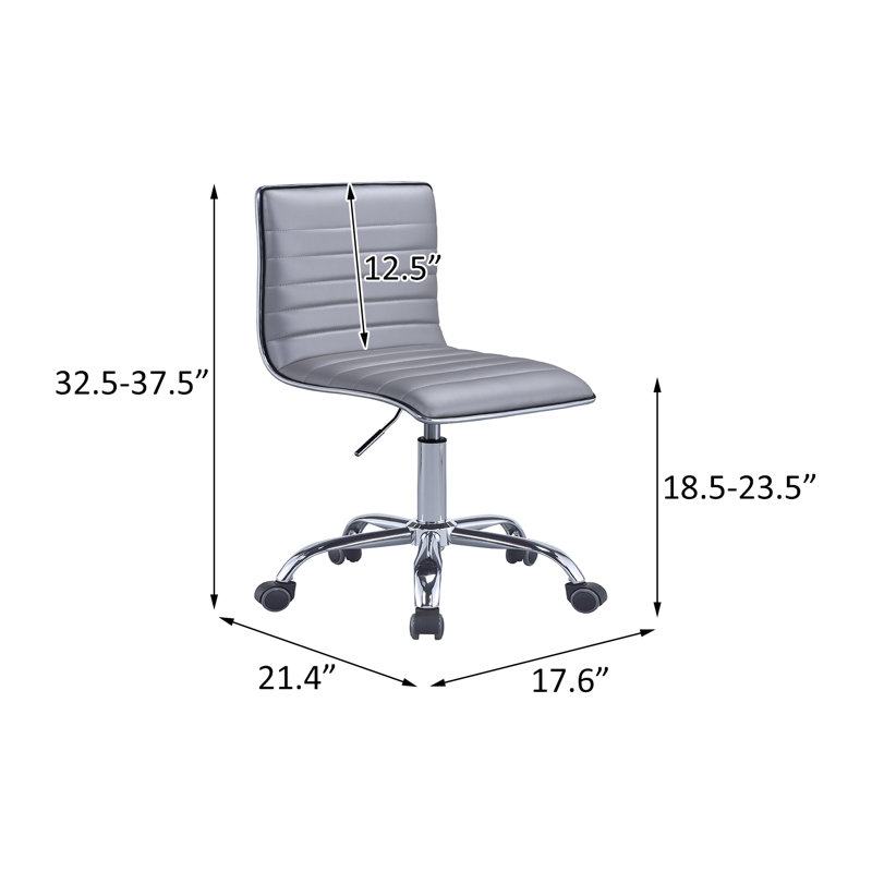 Chaise de travail en similicuir Atsush