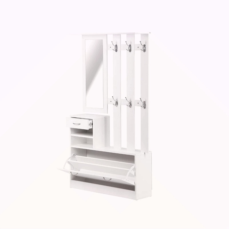 Combination Model Gate Cabinet With Shoe Cabinet+Hang Shelf+ Mirror