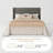 Candler Velvet Upholstered Platform Bed with Wingback Headboard and Wooden Slats-2116080131-2103532806