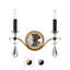 Tempest 2 Light Crystal LED Wall Sconce-1693402772