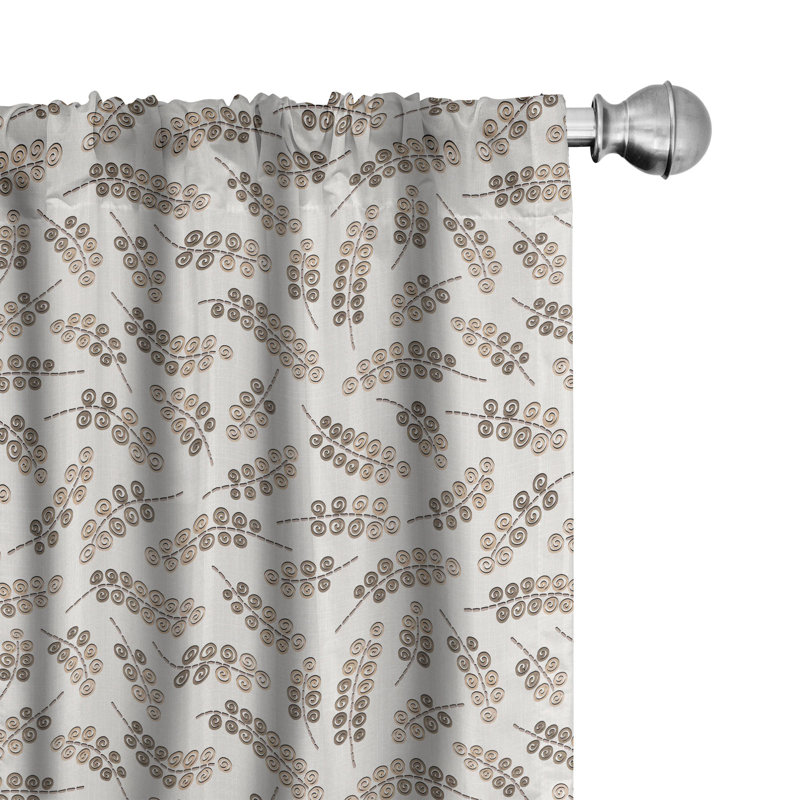 Semi-Sheer Rod Pocket Curtain Panels, 28" x 63"