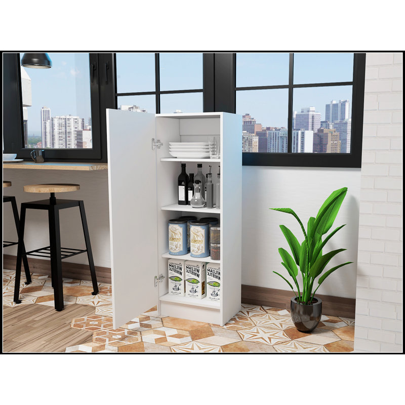 Garde-manger rectangulaire Richmond avec tablettes réglables et portes à fermeture en douceur pour le rangement de la cuisine moderne