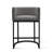 Upholstered Counter Stool with Metal Frame-1990679873