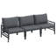 Vidaxl Garden Sofa Set 3 Pcs Anthracite Steel