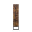 Armoire de rangement rustique pour chaussures avec 2 tiroirs rabattables et armoire latérale