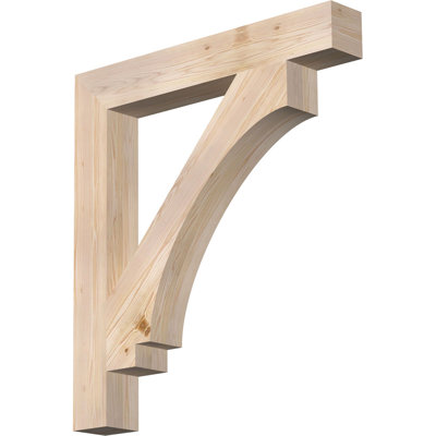 H 5,5 po x l 40 po x Support en bois / corbeau