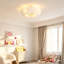 Ventilateurs de plafond 20 po à cage en plumes avec télécommande, ventilateur de plafond encastré avec lumière, ventilateur de lustre réversible à 6 vitesses à courant continu pour chambre à coucher. - Ampoules non incluses
