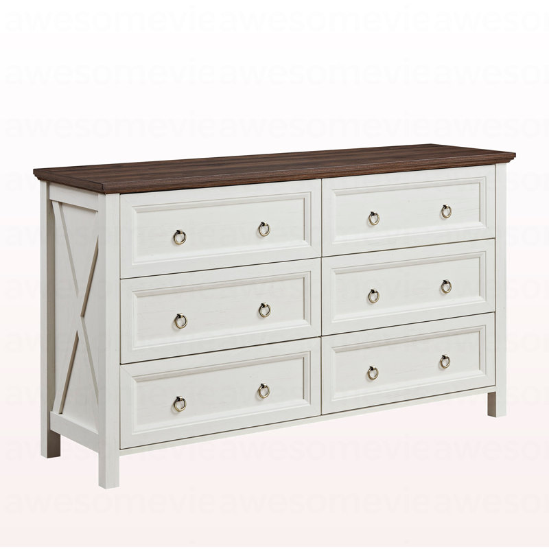 Commodes à 5 tiroirs Farmhouse pour chambre à coucher, commode haute rustique en bois, organisateur de commode pour chambre à coucher, salon, couloir