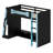 Multifunctional Loft Bed With Study Desk, Ample Storage Shelves & Customizable RGB Illumination-967856568