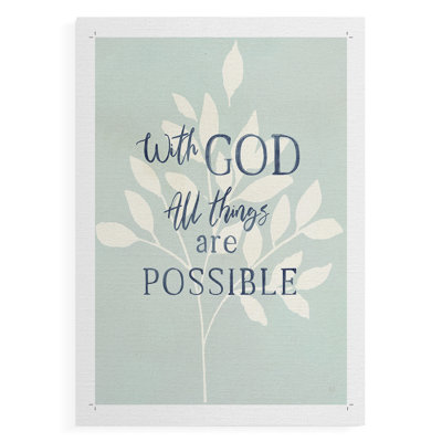 All Things -Canvas Print Only - NOT FRAMED