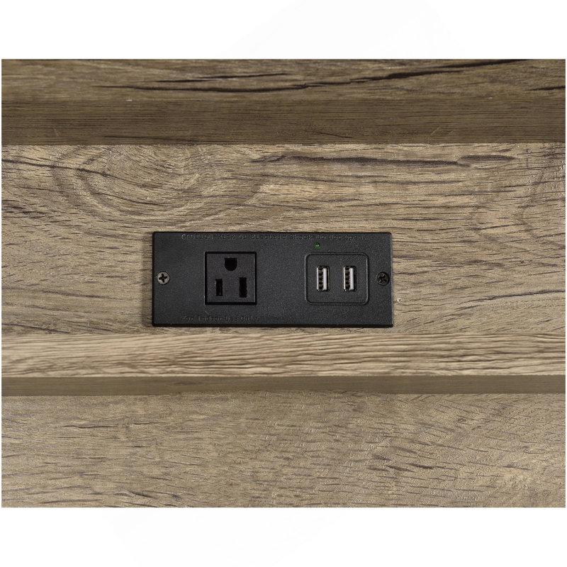 Corday - Bureau avec port USB - Brun clair