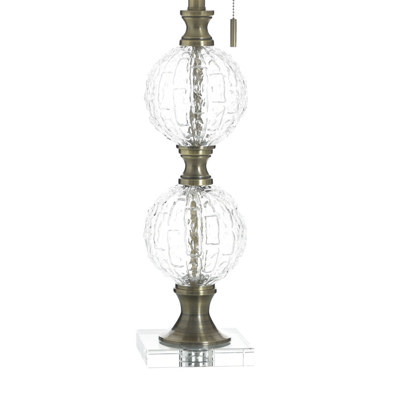 Lampe de table en verre empilé Clearhaven