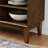 47.3" Sideboard Buffet Cabinet With Storage, Farmhouse Fluted Sideboard With 2 Doors & Solid Wood Feet, TV Media Console, Storage Cabinet For Kitchen Dining Living Room Entryway Hallway, Walnut