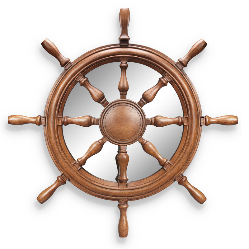 Ship's Wheel Wall Mirror